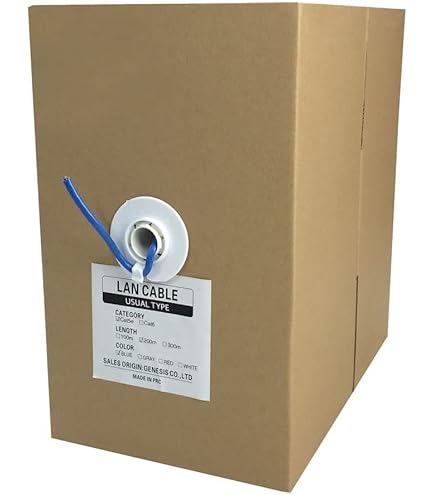 Amazon.co.jp: 日本製線 Cat5e LANケーブル（300m巻き） NSEDT 0.5mm